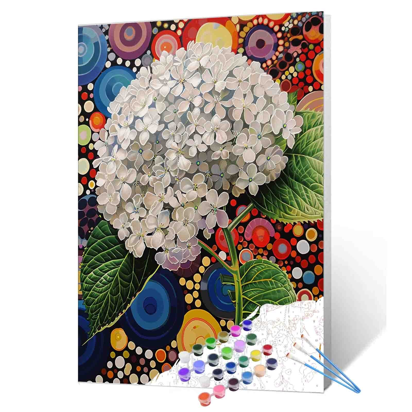 tucocoo-blooming-hydrangea-malen-nach-zahlen-40x50-blumen image 1