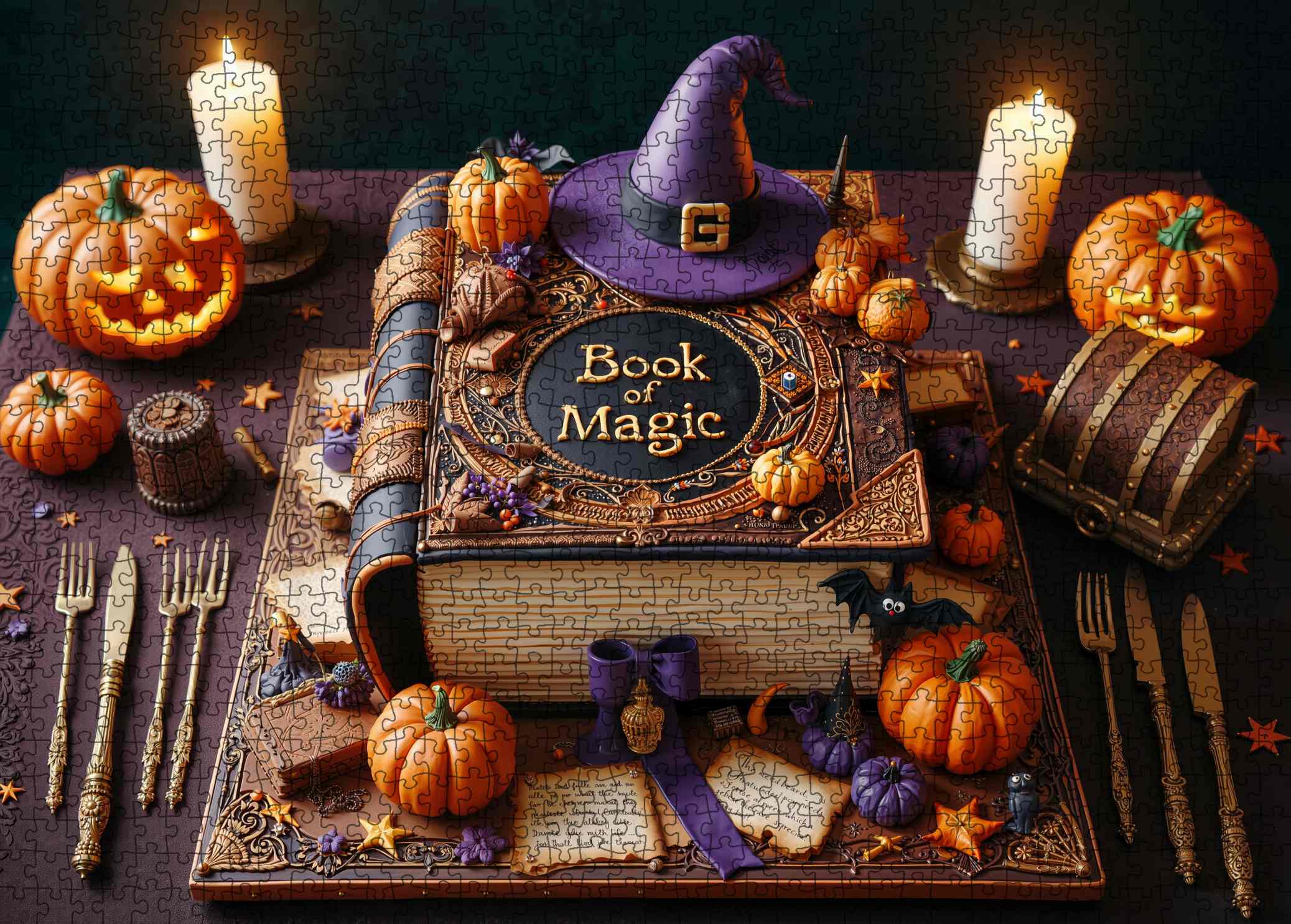 tucocoo-magic-spell-book-cake-puzzle-1000-teile-halloween image 2