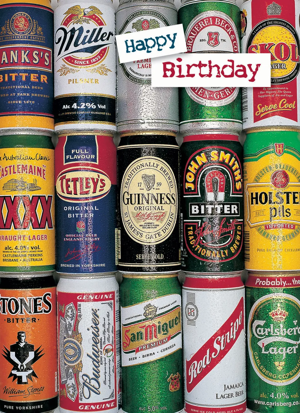 otter-house-first-class-male-beer-cans-geburtstagskarte-mann image 1