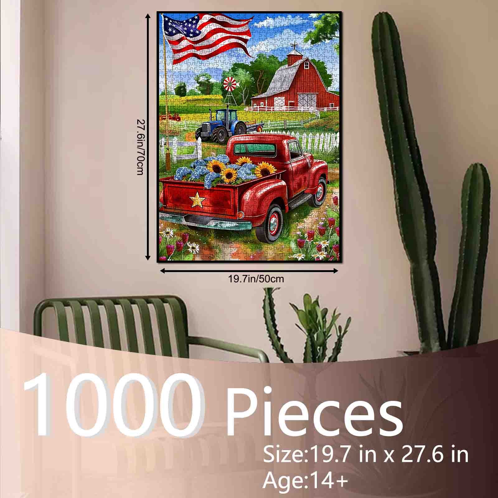 tucocoo-jigsaw-puzzles-american-farm-red-truck-puzzle-1000-teile image 5