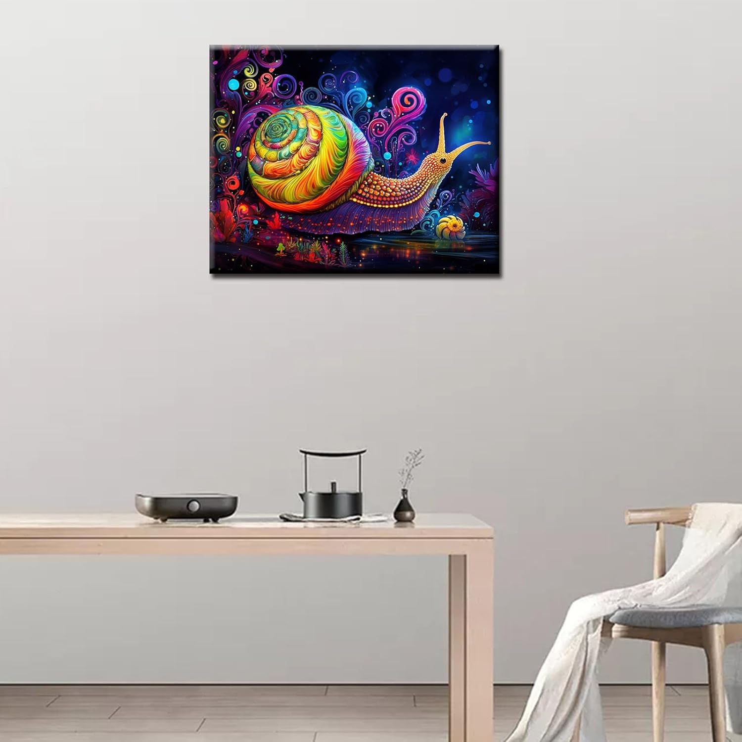 tucocoo-paint-by-numbers-fancy-colorful-schnecke-malen-nach-zahlen-ohne-rahmen image 2