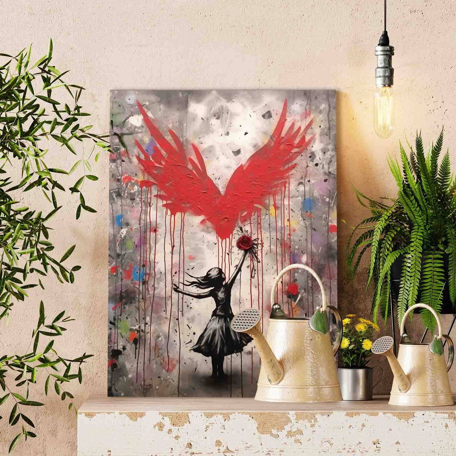 tucocoo-paint-by-numbers-girl-red-wings-malen-nach-zahlen-40x50-ohne-rahmen image 2