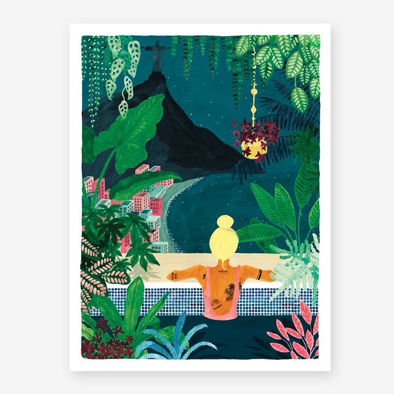 all-the-ways-to-say-rio-poster-aquarell-tropisch image 1