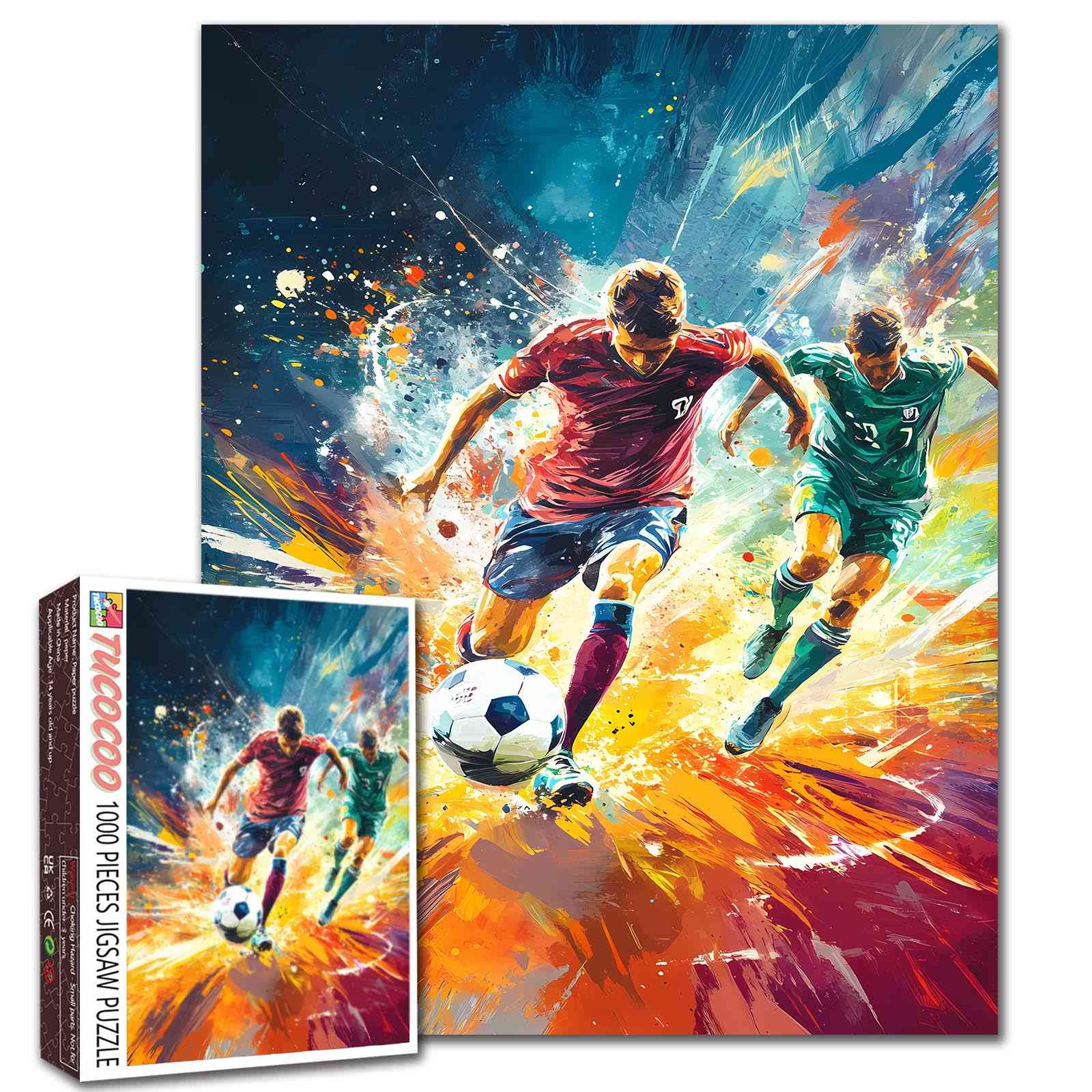 tucocoo-intense-soccer-match-puzzle-1000-teile-sport image 1