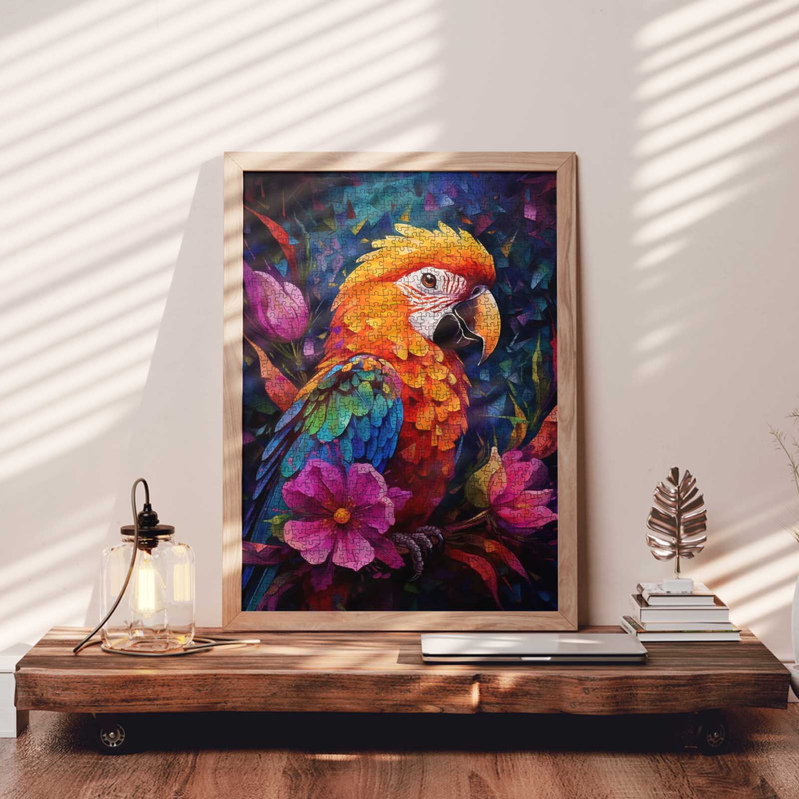 tucocoo-jigsaw-puzzles-colorful-parrot-puzzle-1000-teile-papagei image 3
