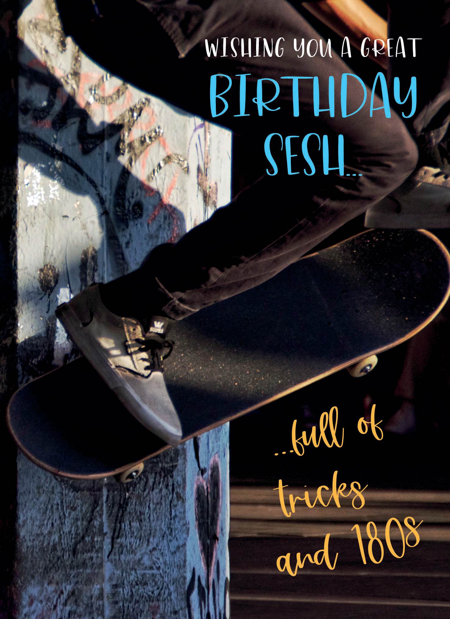 otter-house-greetings-cards-geburtstagskarte-skateboarder image 1