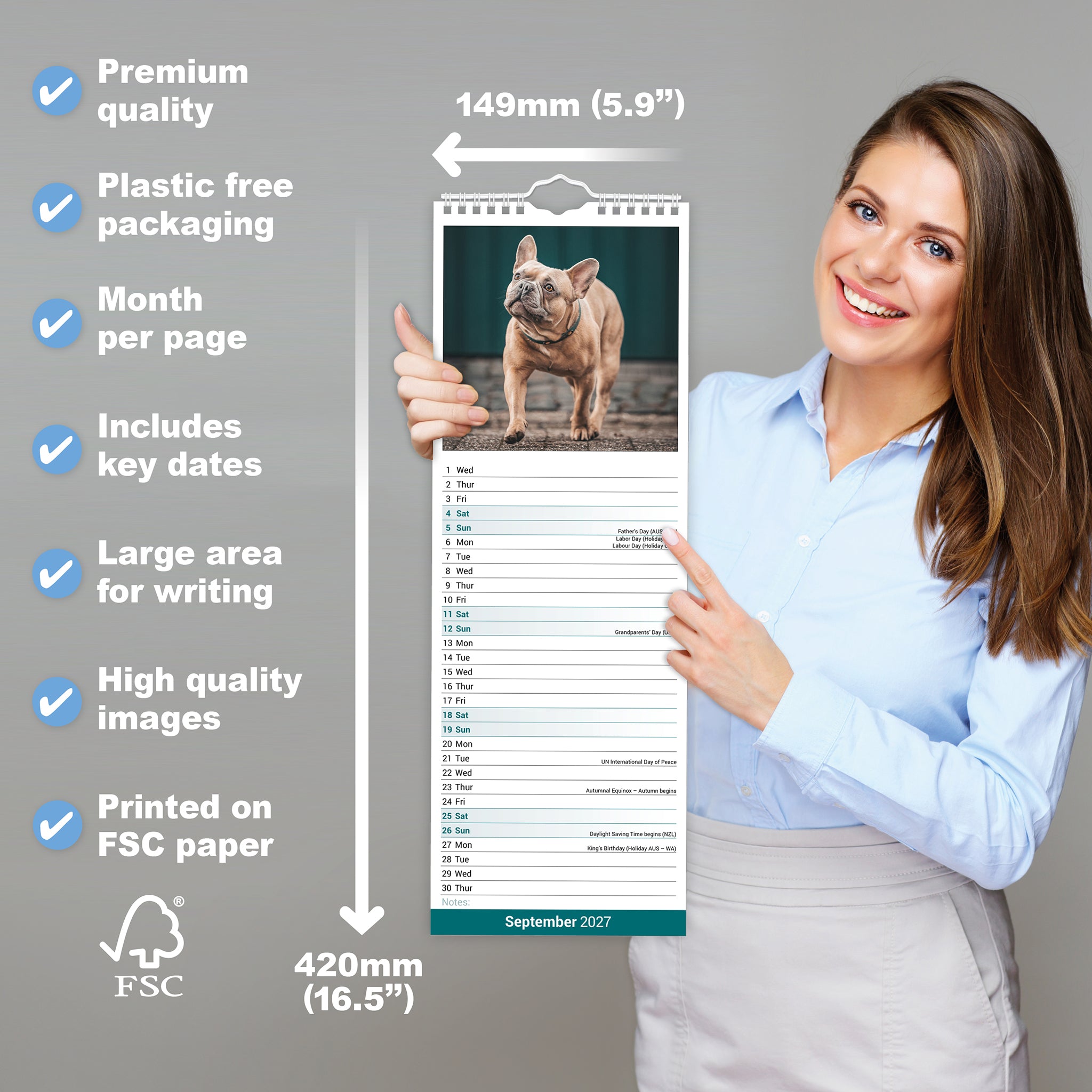 otter-house-french-bulldog-slim-kalender-2027-franz-sische-bulldogge image 4