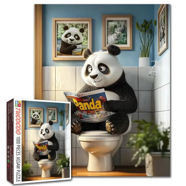 tucocoo-jigsaw-puzzles-panda-leser-puzzle-1000-teile image 1