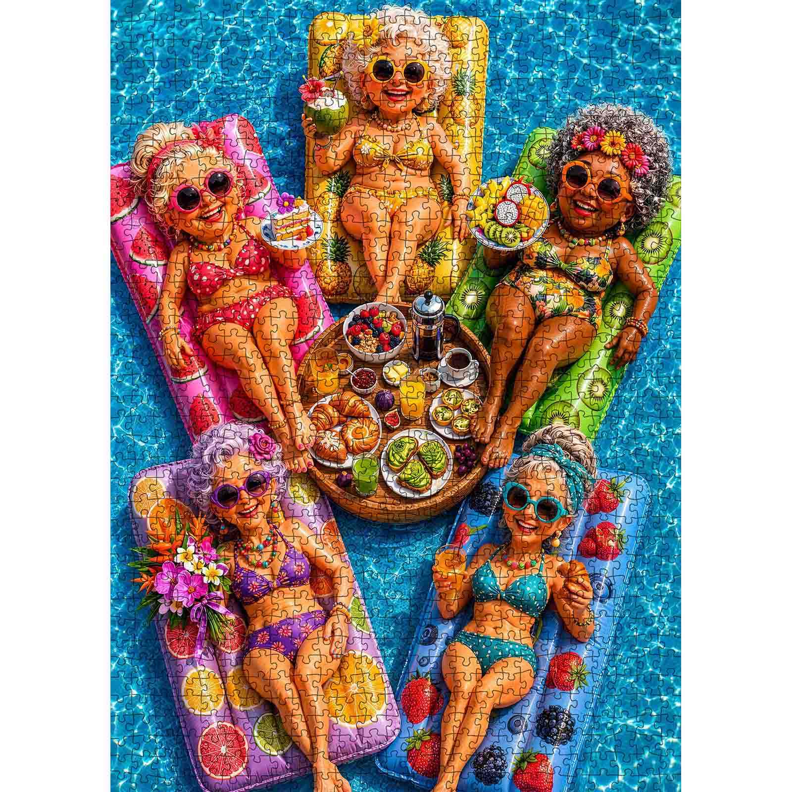 tucocoo-grandmas-summer-pool-party-puzzle-1000-teile-sommer image 2