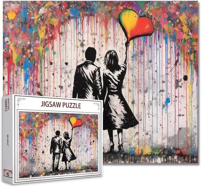 tucocoo-street-couple-love-banksy-puzzle-1000-teile-graffiti image 1