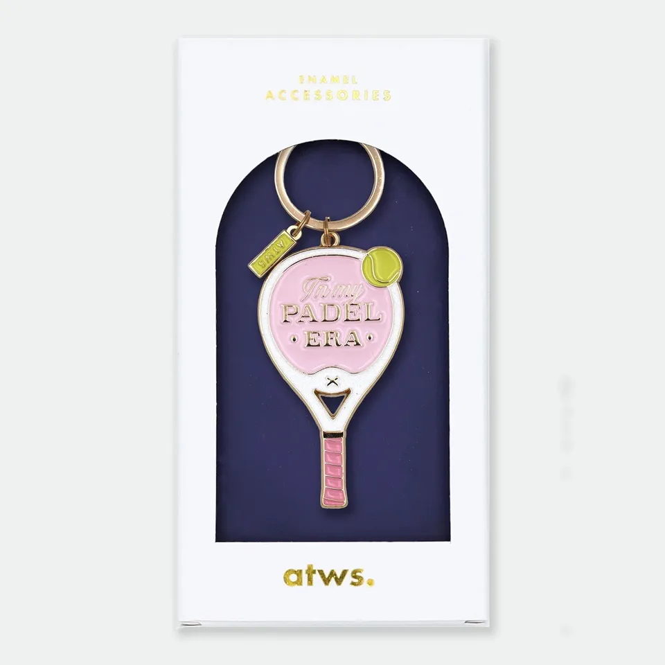 all-the-ways-to-say-pink-padel-era-schl-sselanh-nger-padel-gold image 1