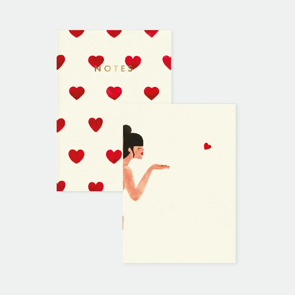 all-the-ways-to-say-bisou-notizbuch-a6-duo-gold-2er-set image 1