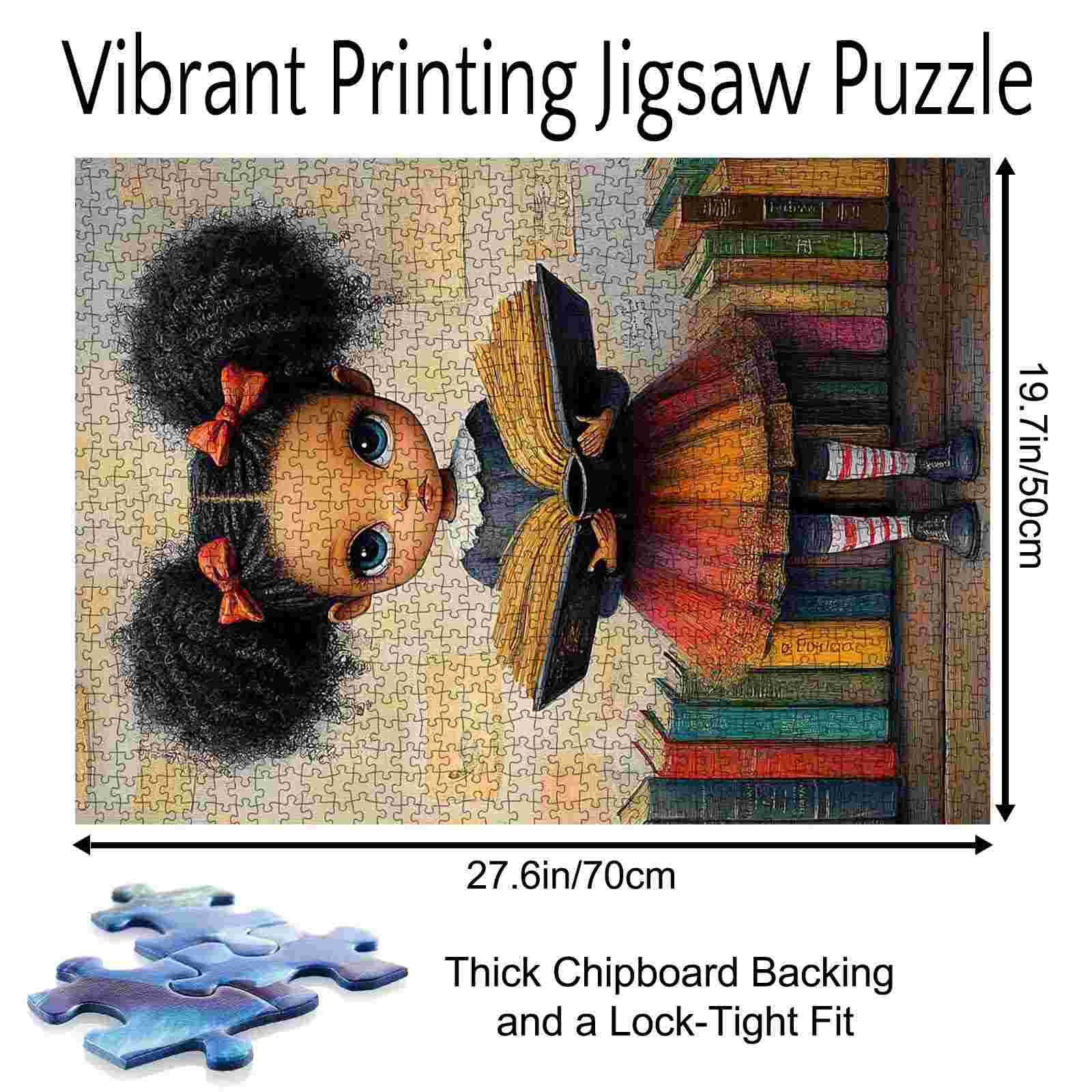 tucocoo-girl-with-book-colorful-skirt-puzzle-1000-teile image 5