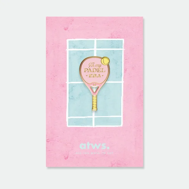 all-the-ways-to-say-padel-era-pin-emaille-gold-17x31-mm image 1