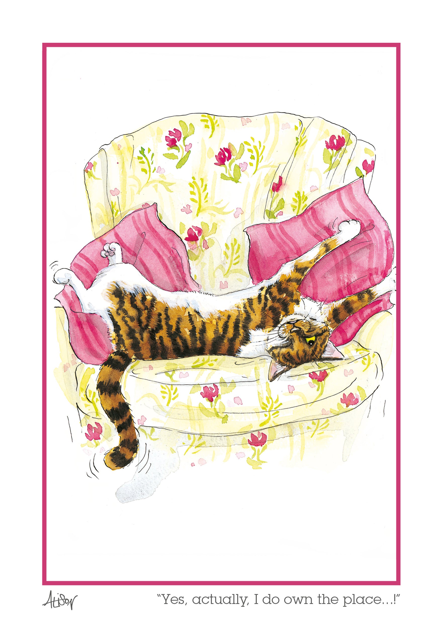 otter-house-alison-s-animals-own-the-place-katzen-gru-karte image 1