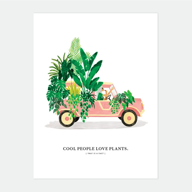 all-the-ways-to-say-mehari-with-plants-poster-50x70-cm-retro-botanik image 1