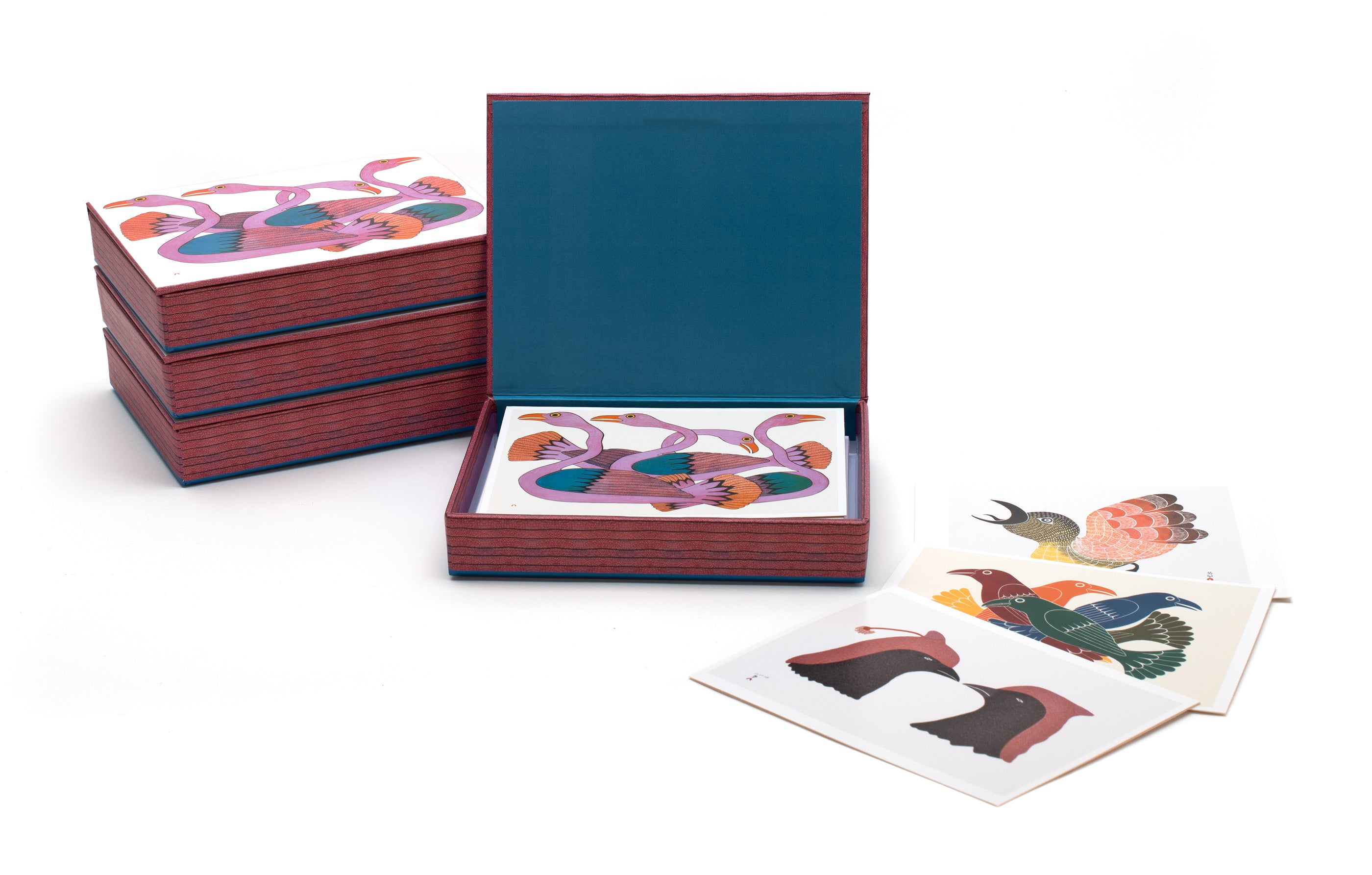 pomegranate-kinngait-inuit-art-grusskarten-geschenkbox-20er image 1