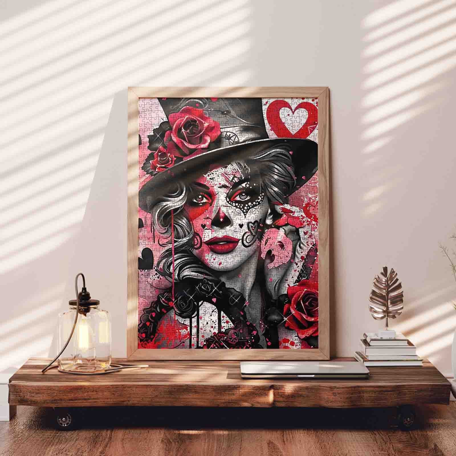 tucocoo-jigsaw-puzzles-rosen-maske-puzzle-1000-teile-beauty image 3