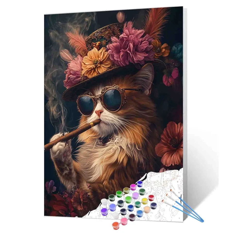 tucocoo-paint-by-numbers-aristocat-malen-nach-zahlen-katze image 1