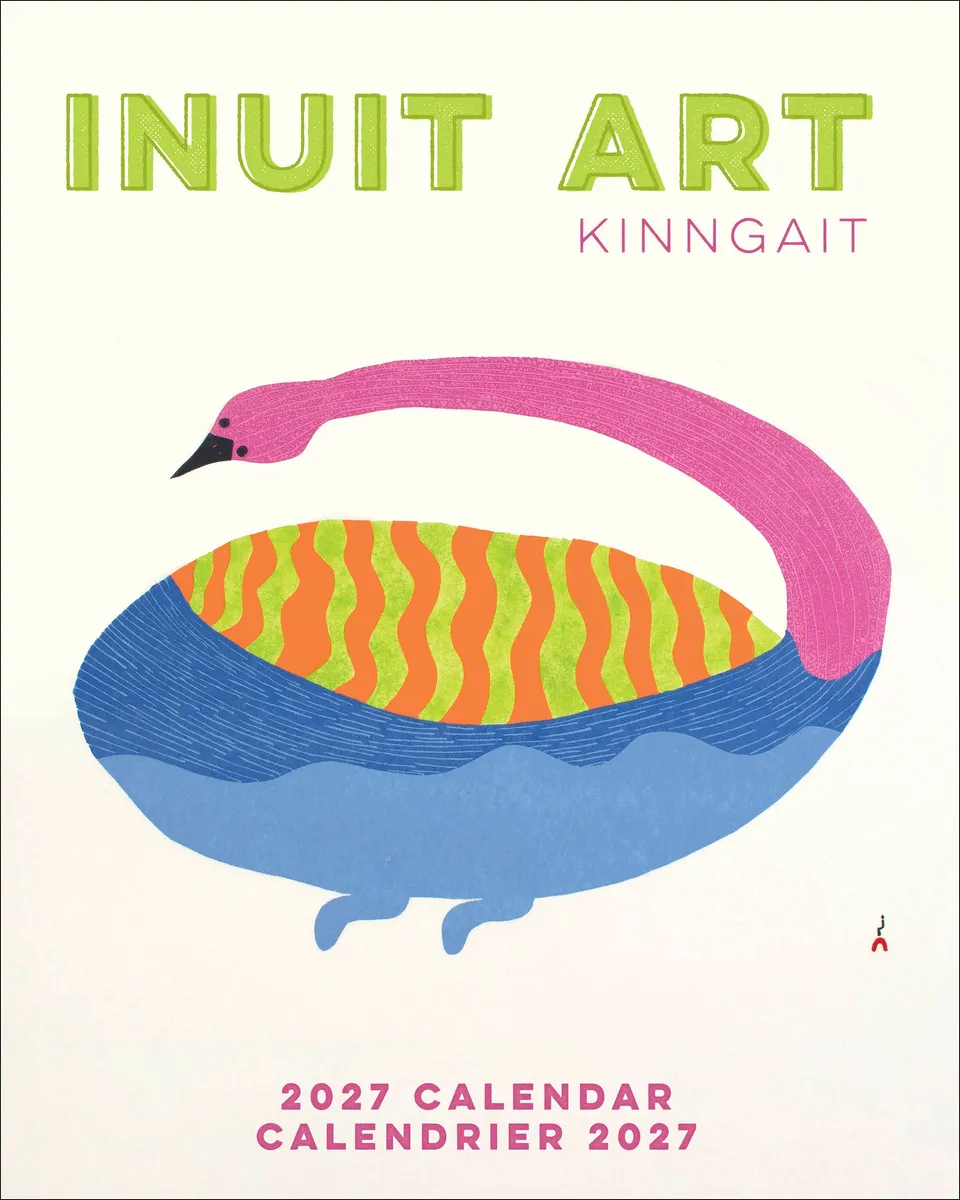 pomegranate-inuit-art-kinngait-2027-mini-wandkalender-inuit-kunst image 1