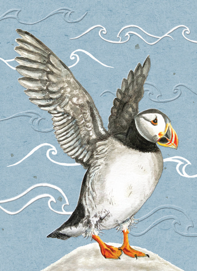 otter-house-rspb-in-the-wild-puffin-grusskarte-papageitaucher image 1