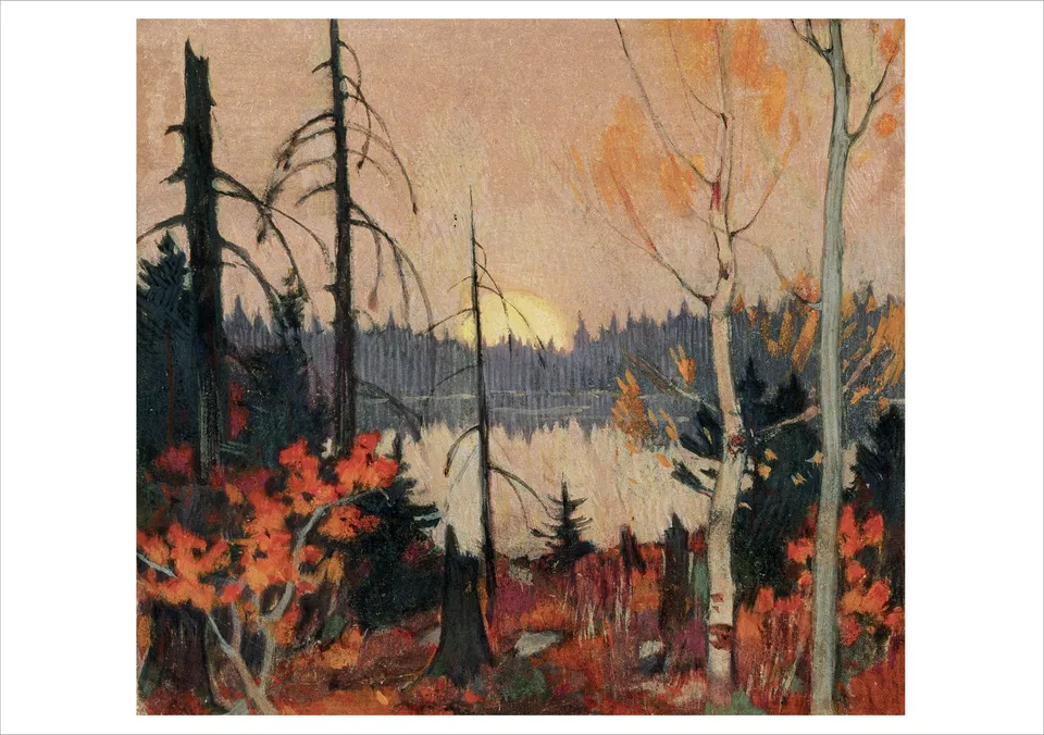 pomegranate-blank-notecards-clarence-gagnon-northern-land-klappkarte-einzeln image 1