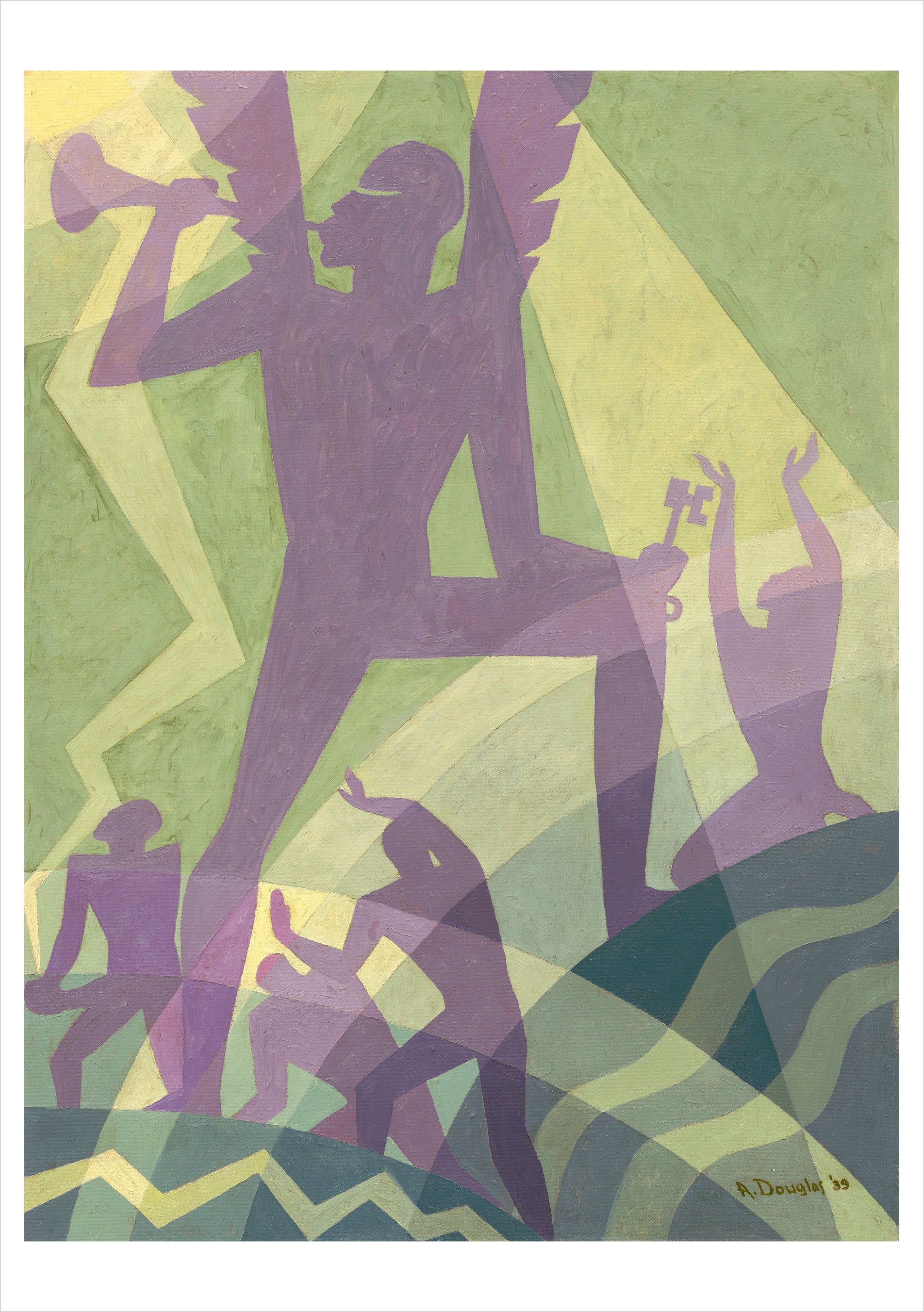 pomegranate-aaron-douglas-the-judgment-day-klappkarte-blanko image 1