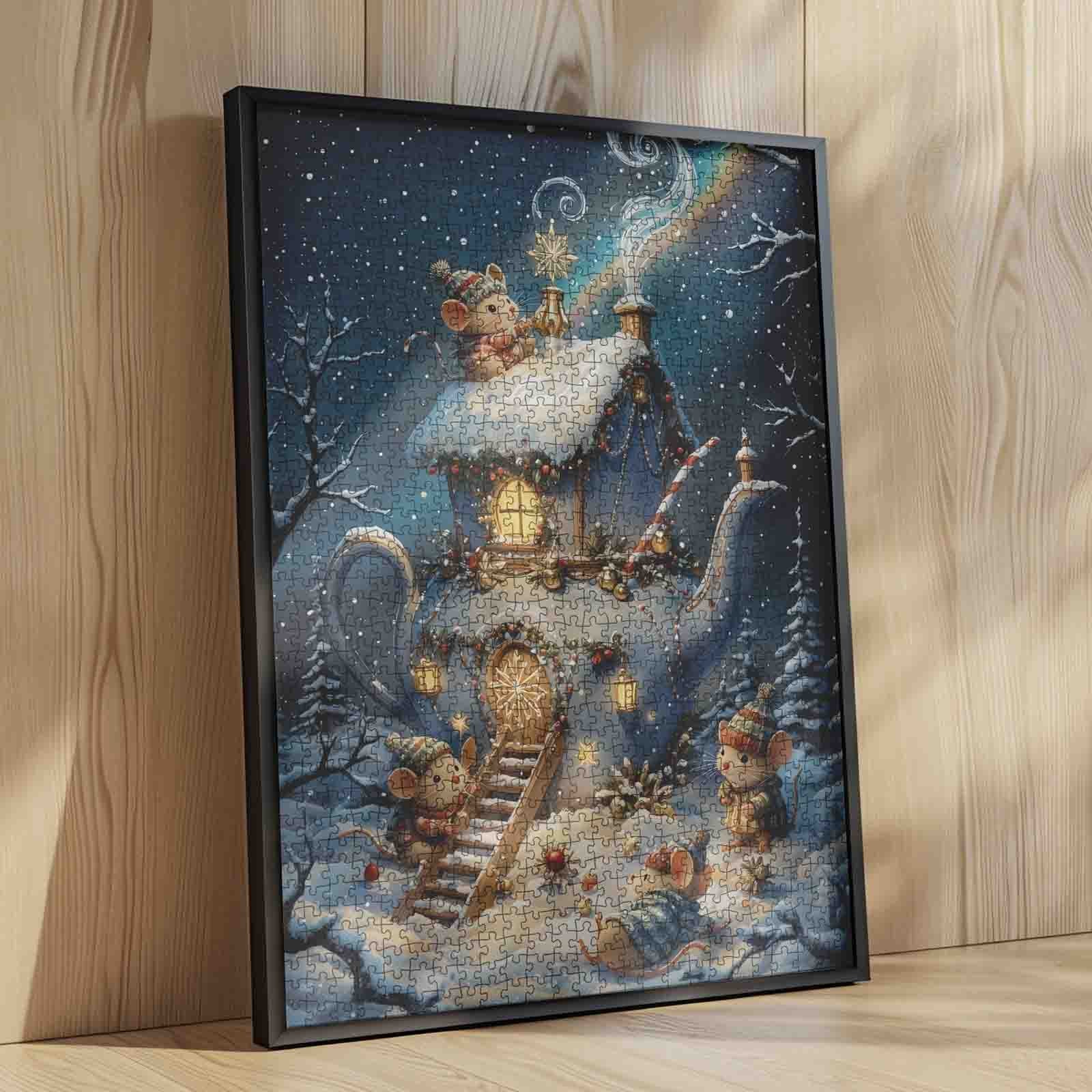tucocoo-winter-teapot-mouse-house-puzzle-1000-teile-weihnachten image 4