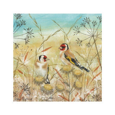 otter-house-enchanted-wildlife-goldfinches-gru-karte-v-gel image 1