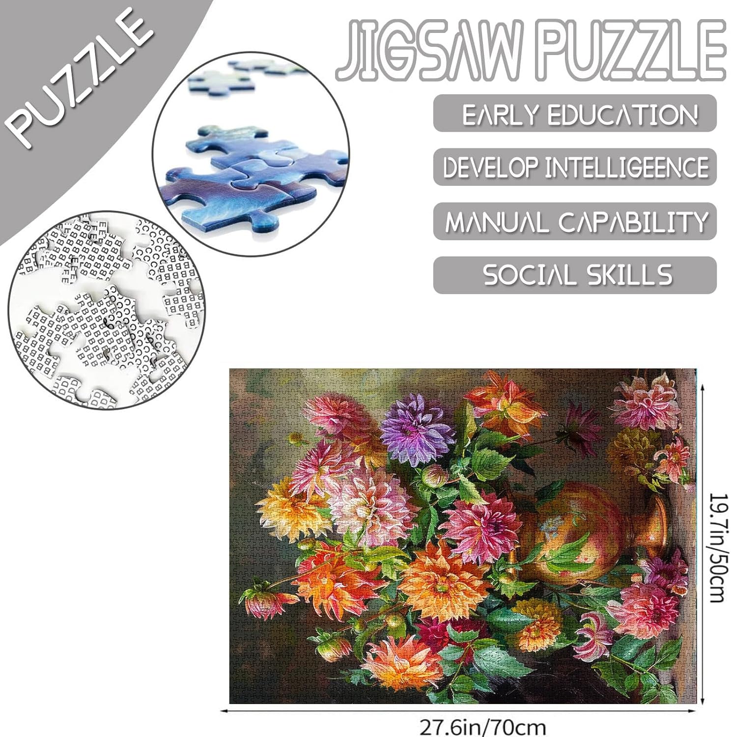 tucocoo-vase-of-dahlia-flower-puzzle-1000-teile-blumen image 4