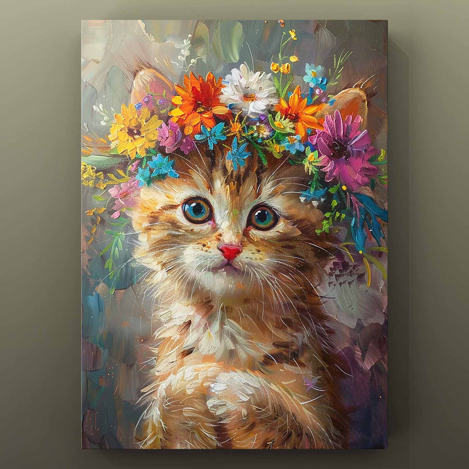 tucocoo-canvas-wall-art-k-tzchen-leinwandbild-30x40cm-blumen image 2