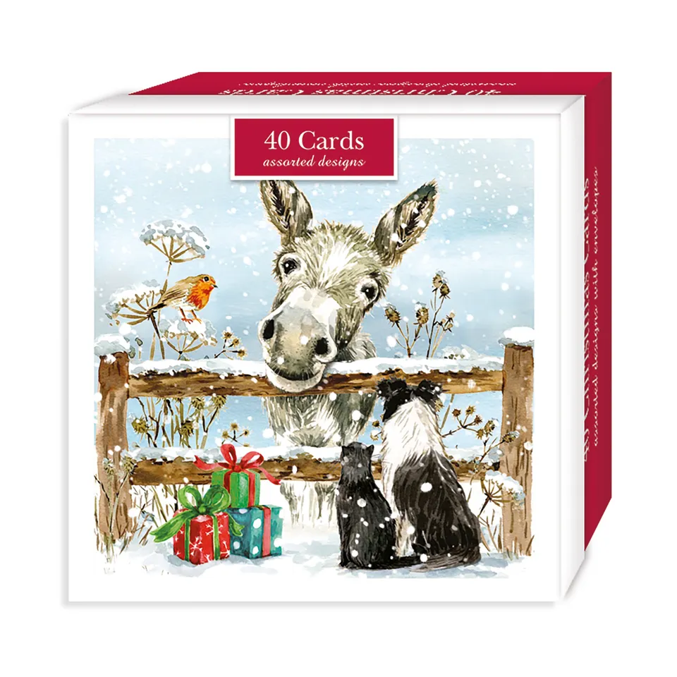 otter-house-christmas-donkeys-friends-weihnachtskarten-set-sortiert image 1