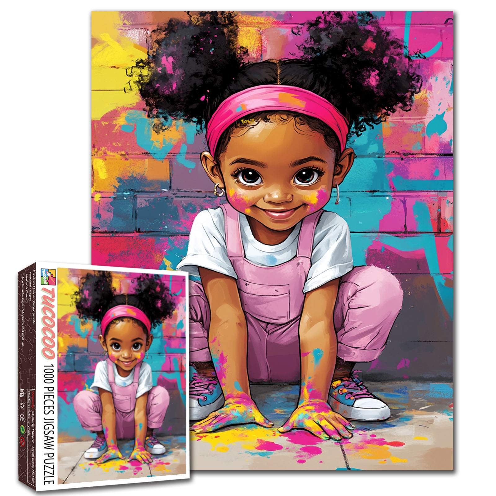 tucocoo-little-artist-puzzle-1000-teile-m-dchen-bunt image 1