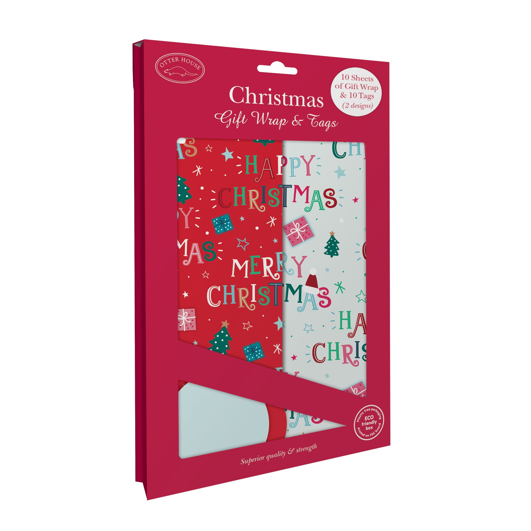 otter-house-christmas-text-geschenkpapier-10-bogen-tags image 8