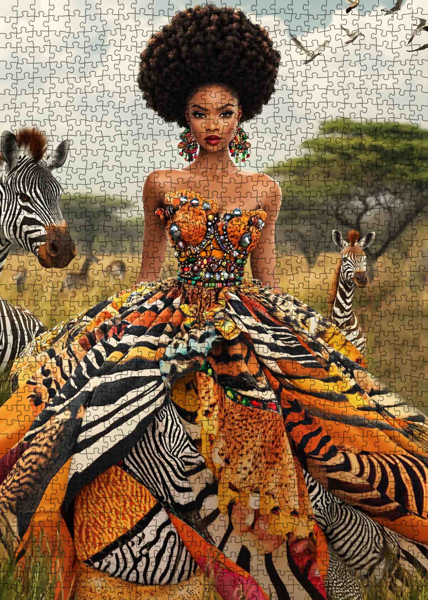 tucocoo-regal-african-beauty-puzzle-1000-teile-savanne image 2
