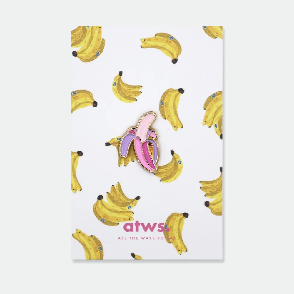 all-the-ways-to-say-pink-banana-pin-banane-emaille image 1