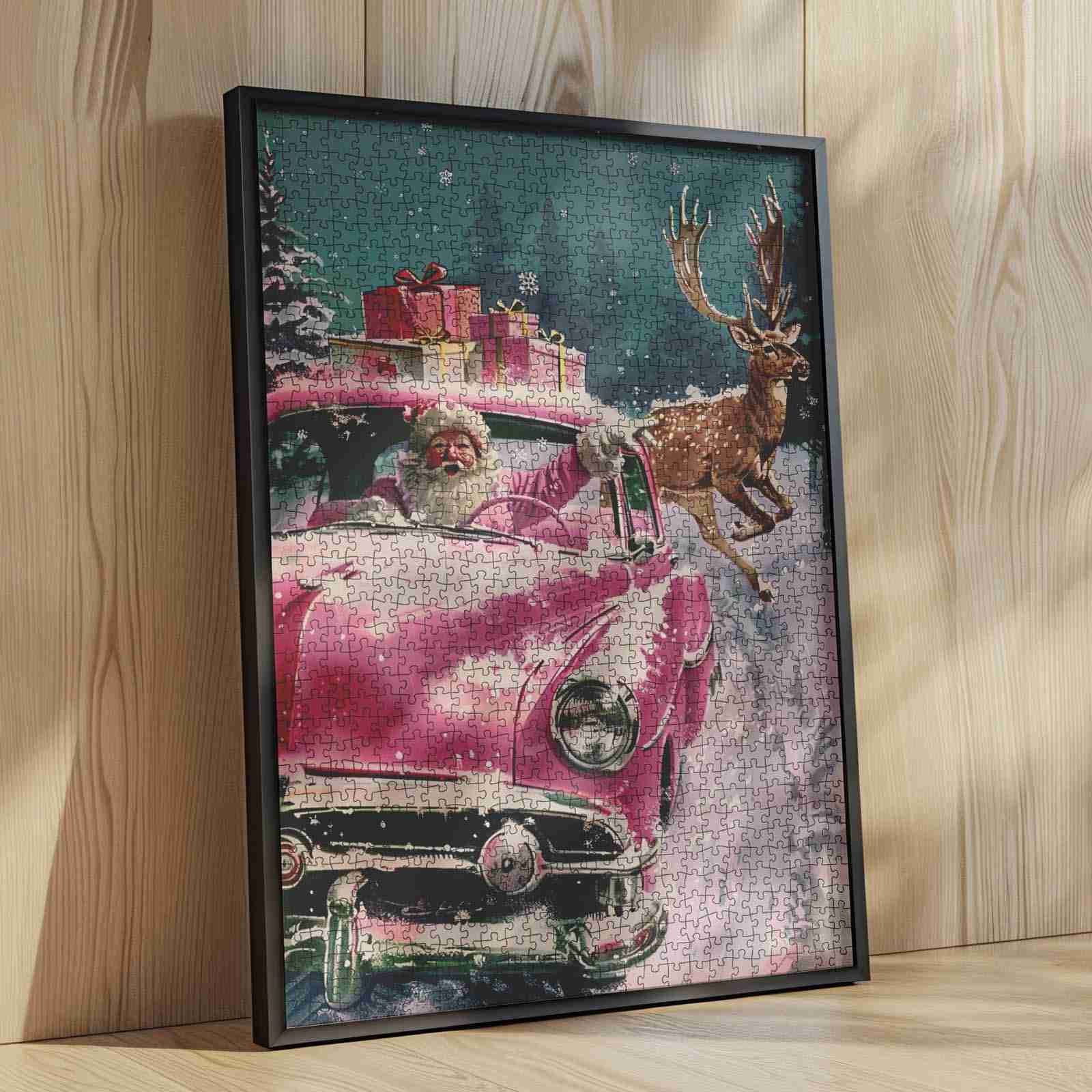 tucocoo-pink-christmas-drive-puzzle-1000-teile-weihnachten image 4