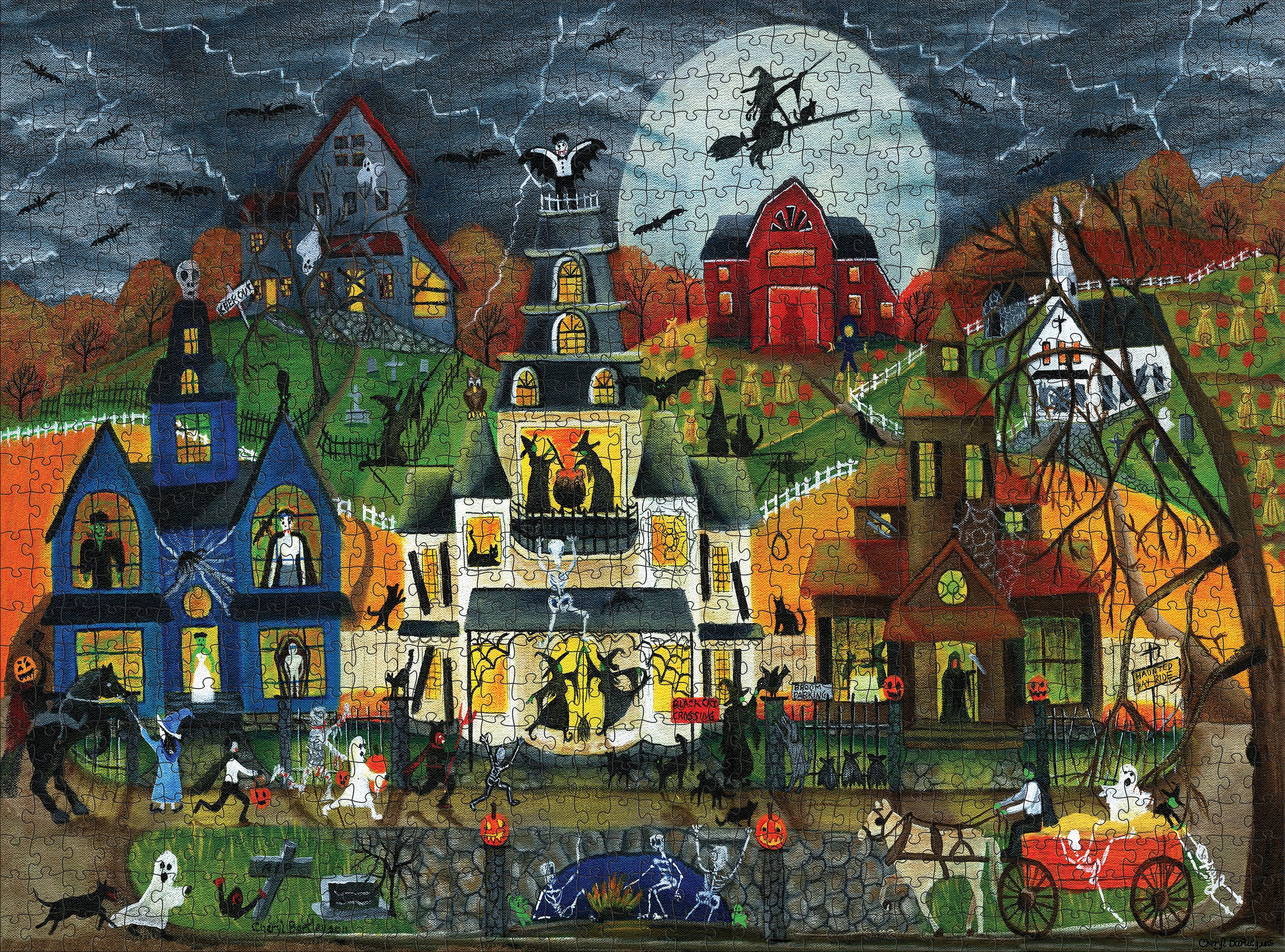 pomegranate-cheryl-bartley-spooky-street-1000-t-halloween image 2