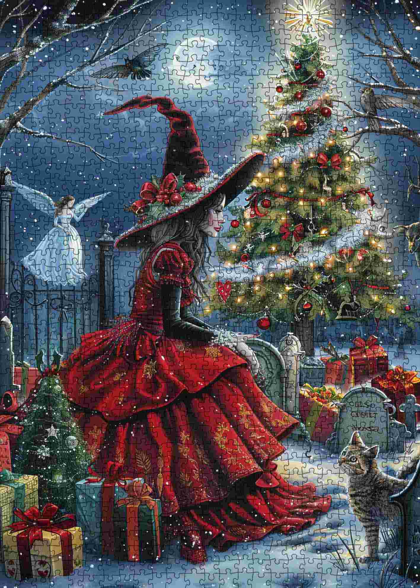 tucocoo-enchanted-witch-christmas-puzzle-1000-teile-hexe image 2