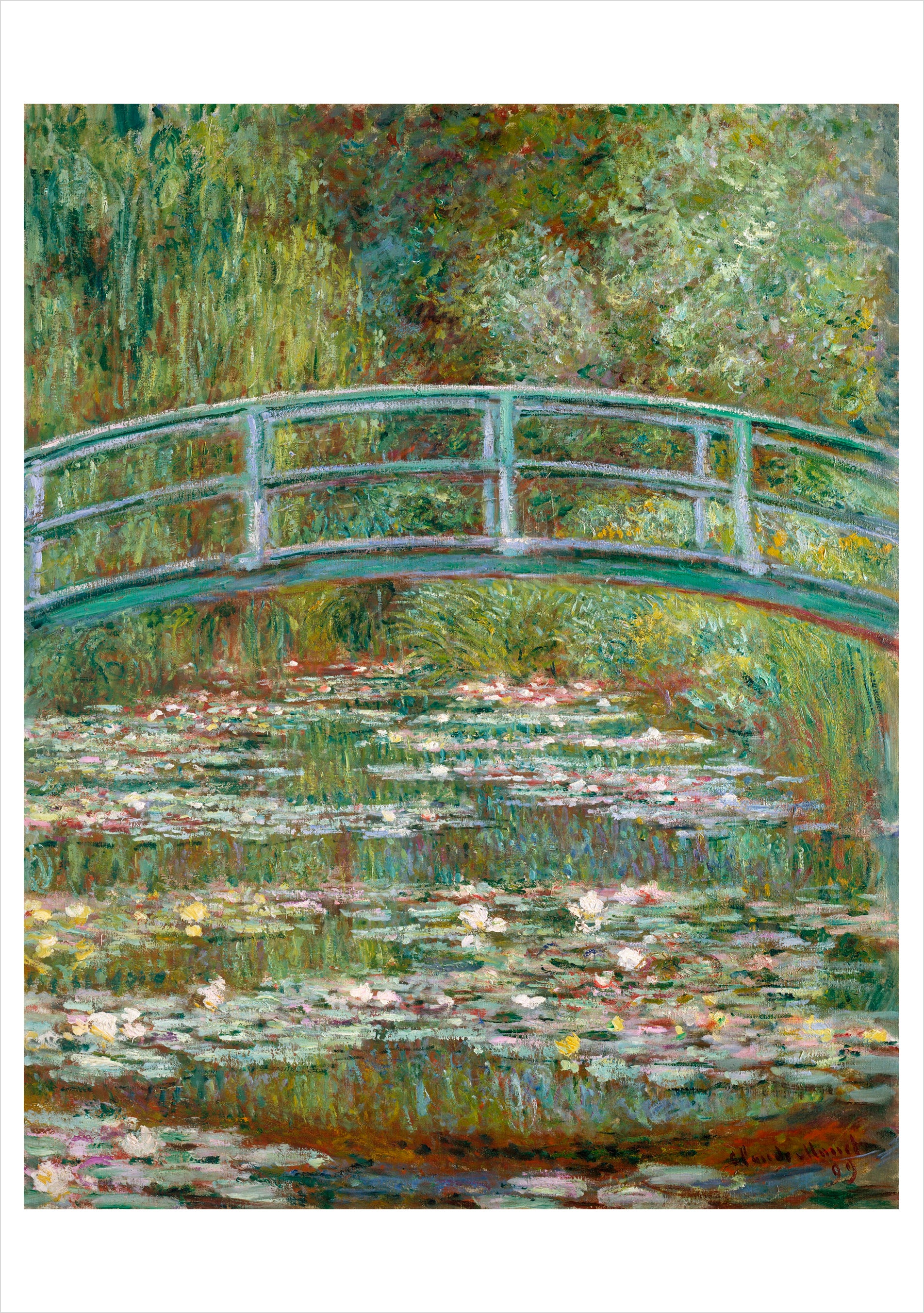 pomegranate-claude-monet-seebr-cke-klappkarte-blanko image 1