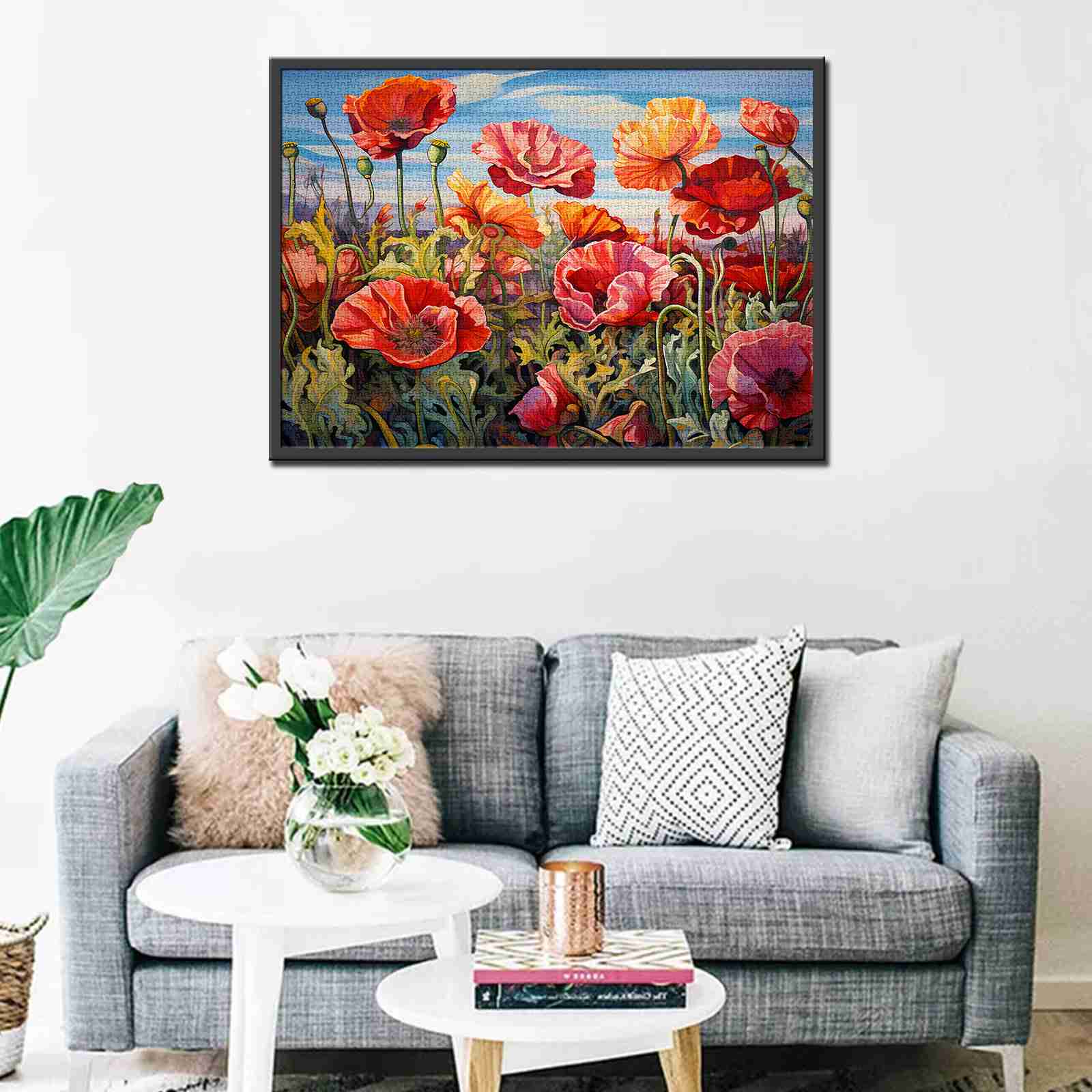 tucocoo-poppy-field-puzzle-1000-teile-mohnfeld image 3