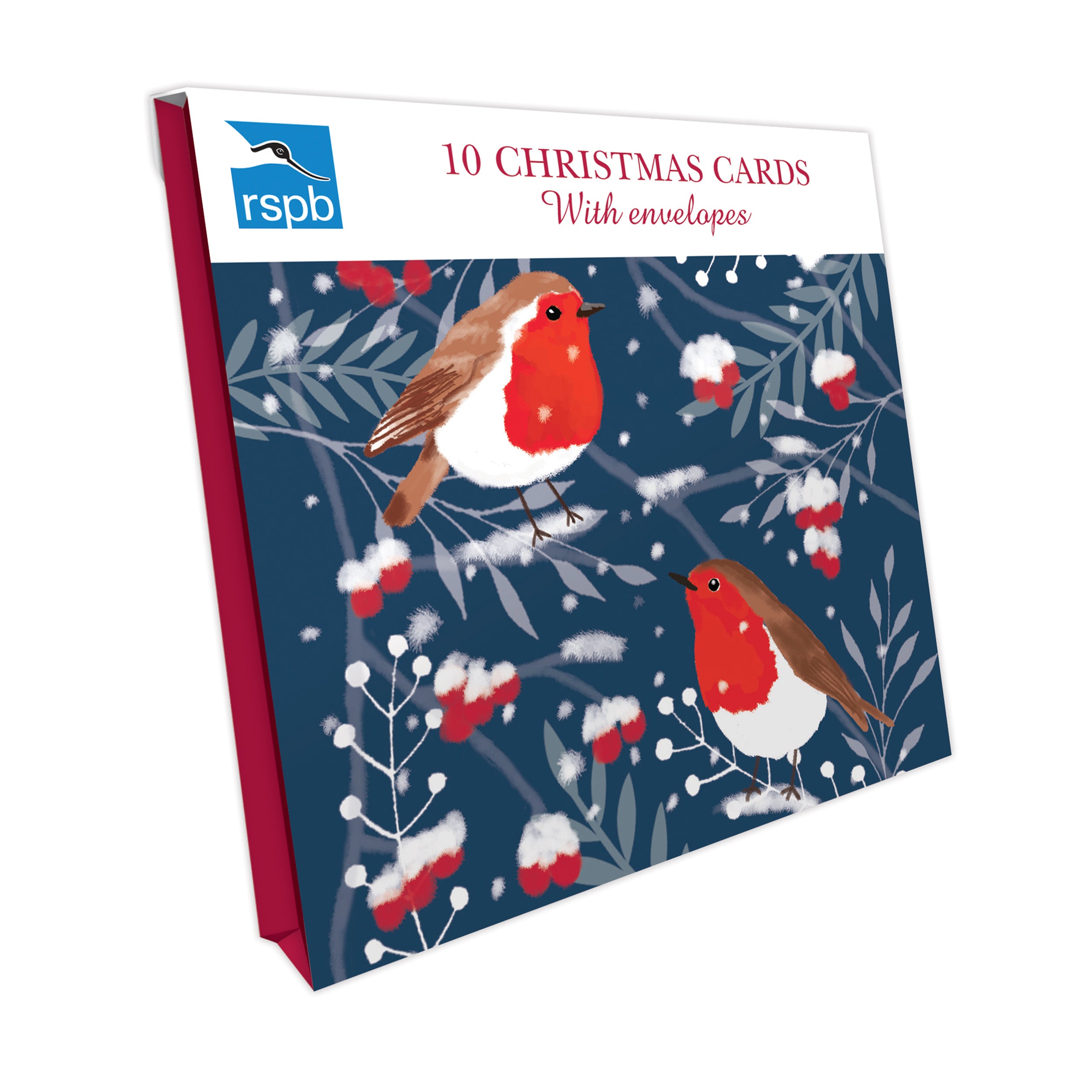 otter-house-robin-berries-weihnachtskarten-10er-rspb image 1