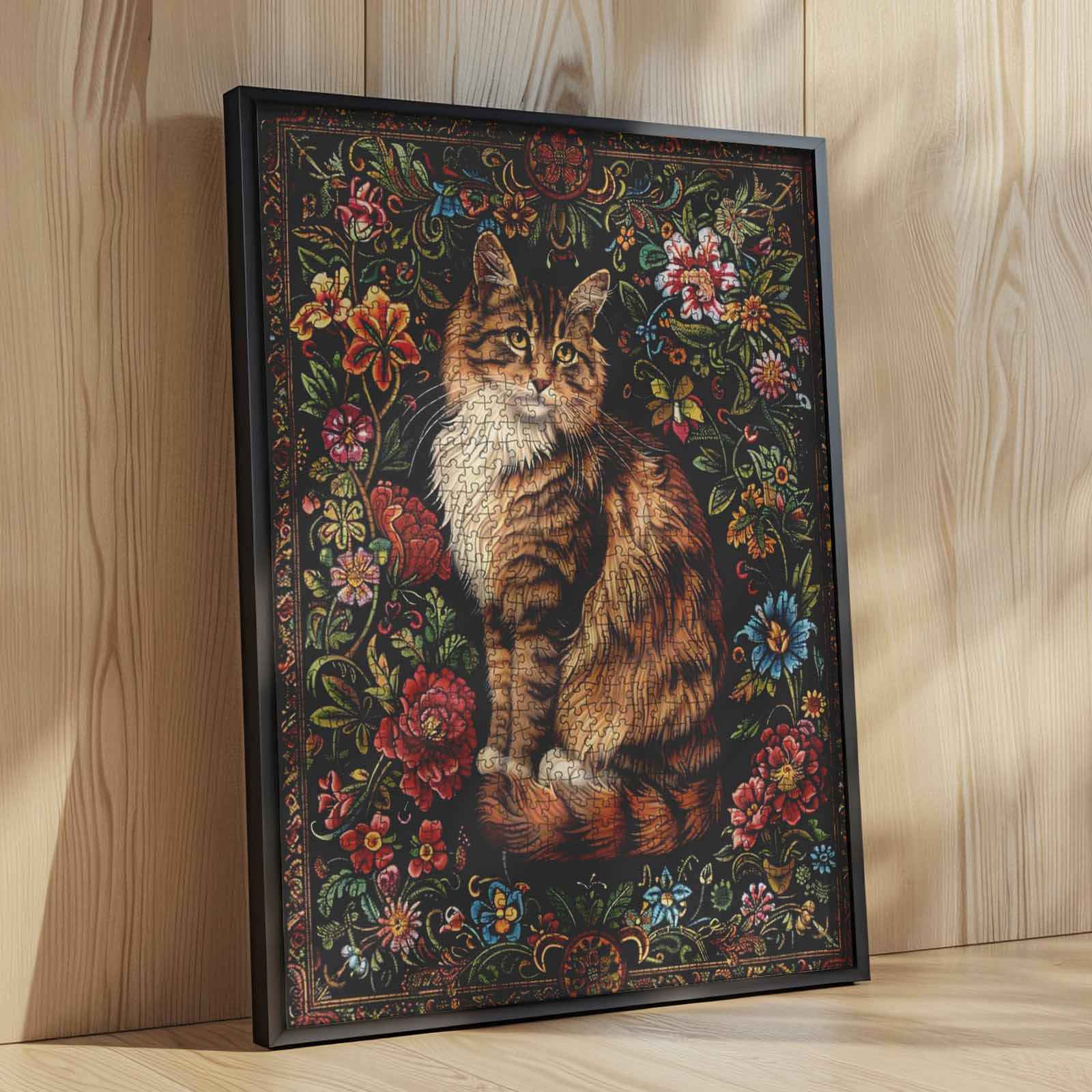 tucocoo-floral-cat-puzzle-1000-teile-katze-blumen image 4