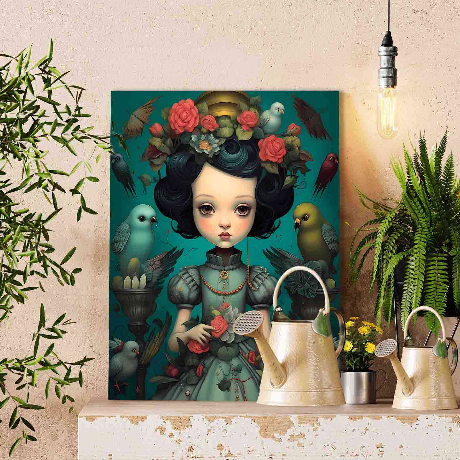 tucocoo-paint-by-numbers-garden-crown-girl-malset-40x50-m-dchen image 2