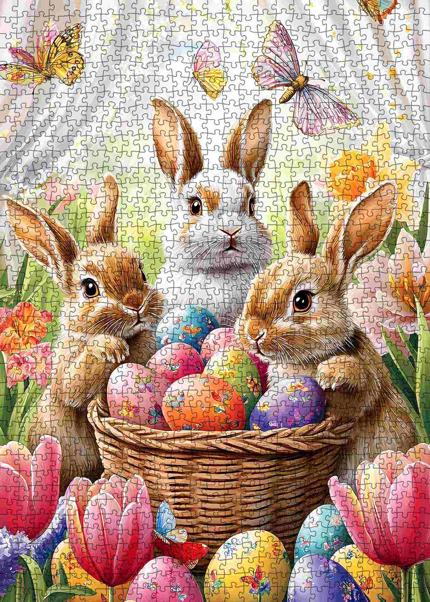 tucocoo-springtime-bunnies-puzzle-1000-teile-hasen image 2