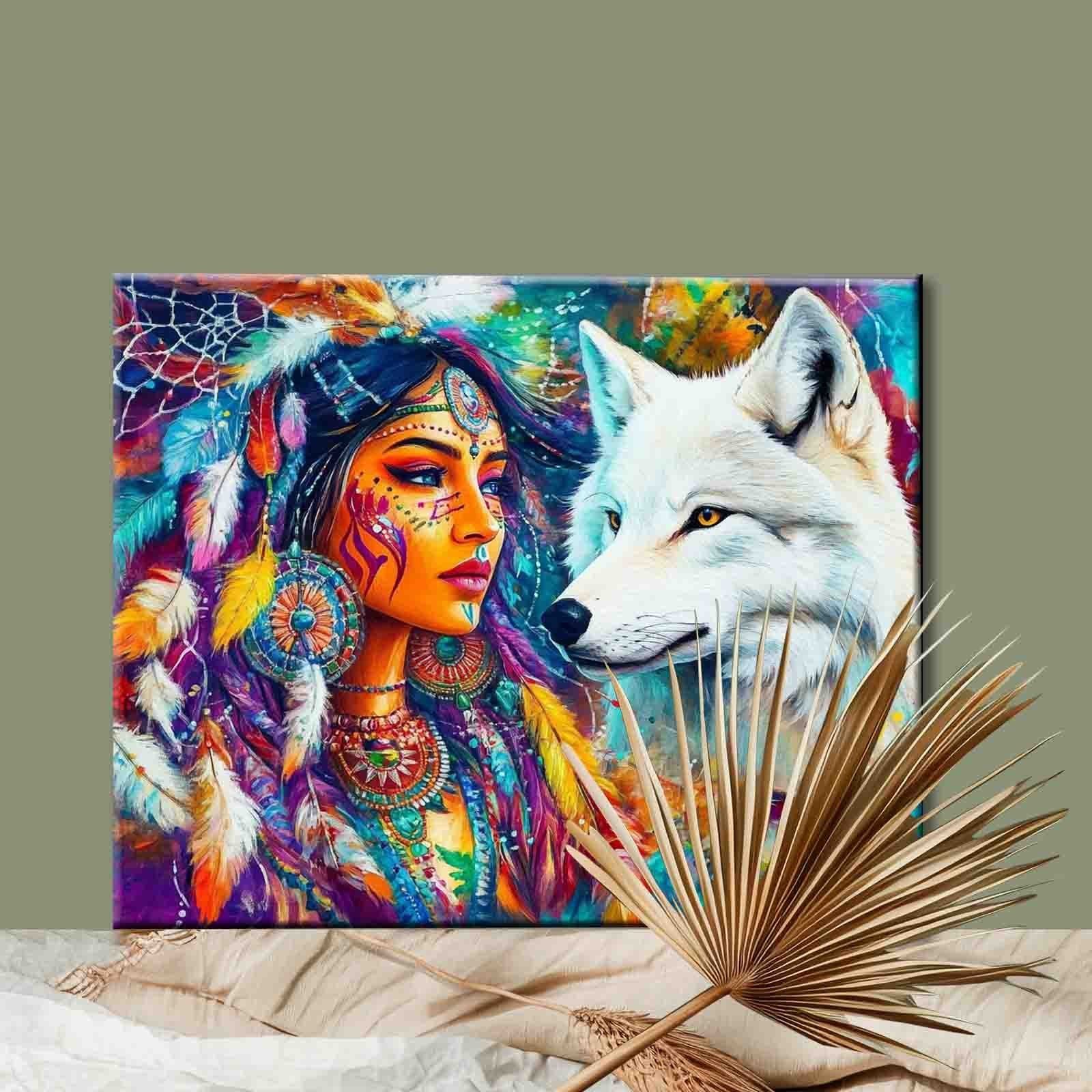 tucocoo-white-wolf-malen-nach-zahlen-40x50cm-frau image 2