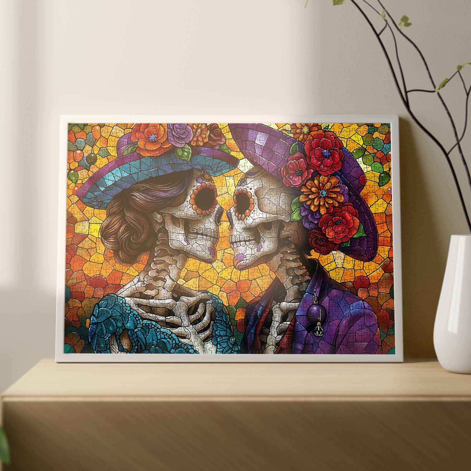 tucocoo-romantic-skeletons-puzzle-1000-teile-buntglas image 3