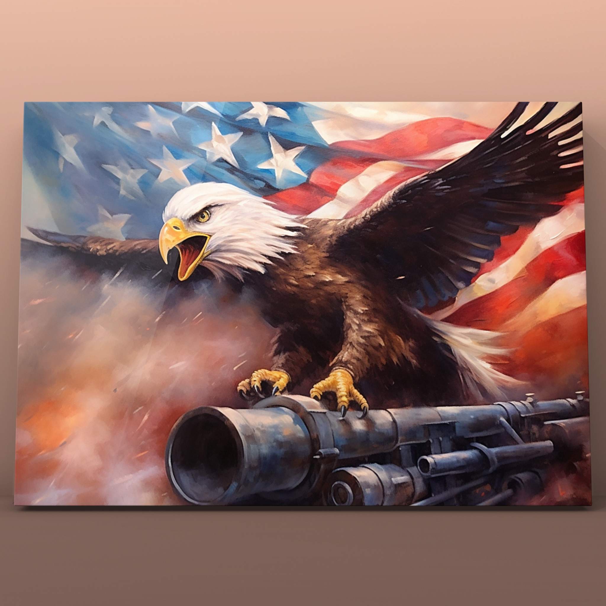 tucocoo-bald-eagle-rifle-smoke-malen-nach-zahlen-40x50 image 2