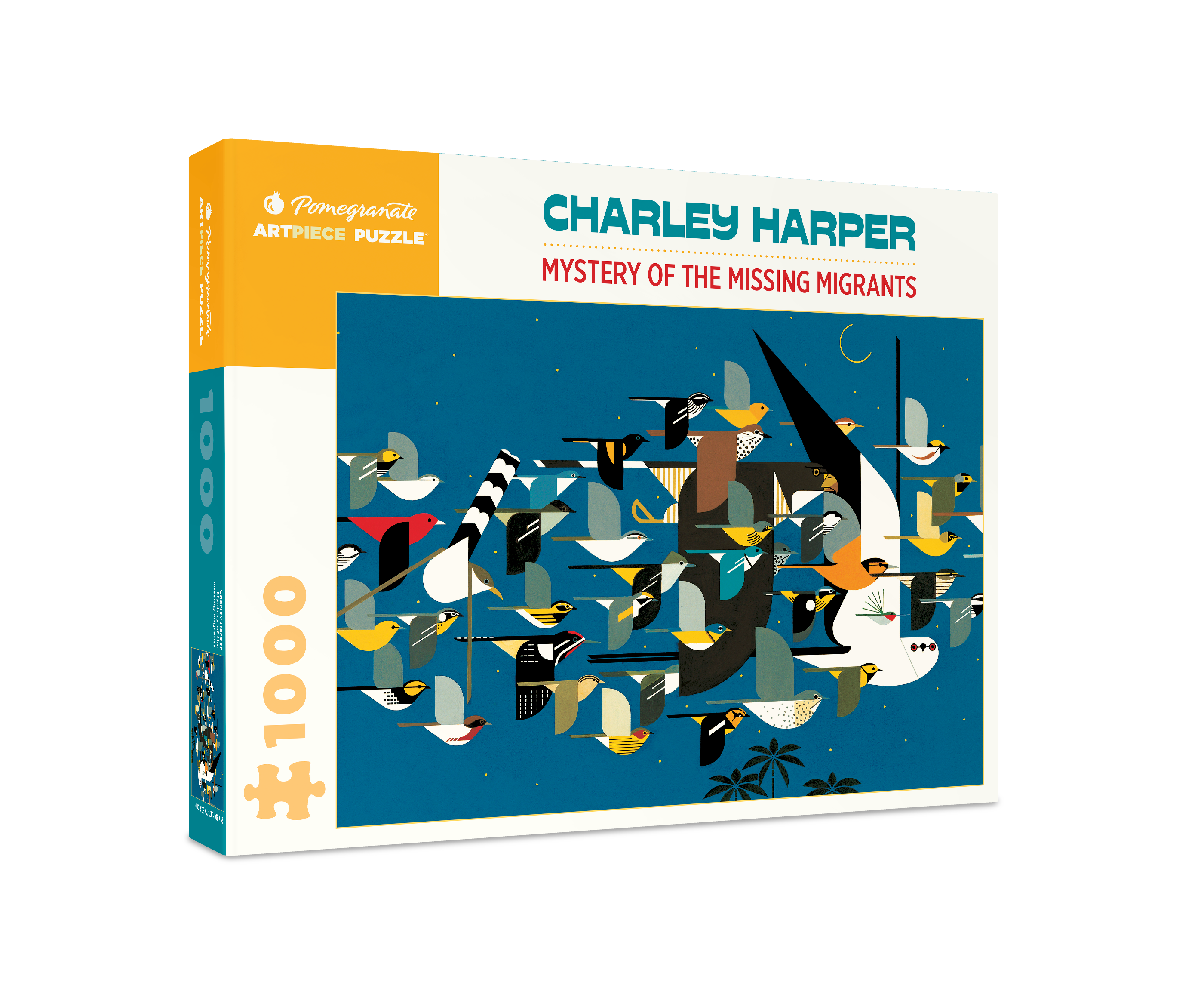 pomegranate-charley-harper-mystery-migrants-puzzle-1000-teile image 1