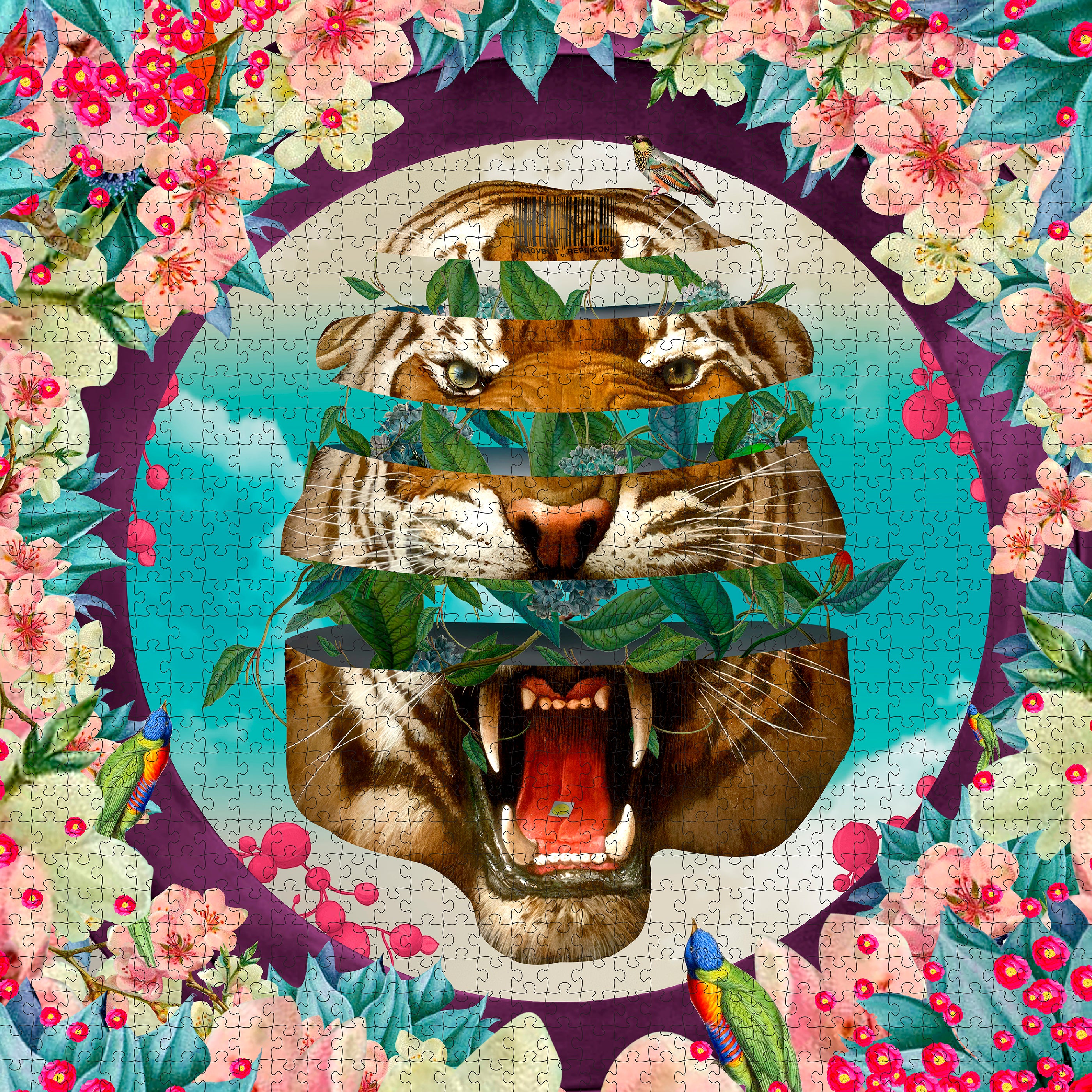 pomegranate-krovblit-vision-quest-puzzle-1000-teile-collage image 2
